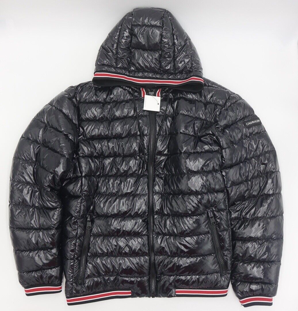 Calvin Klein Men's Hooded Super Shine Puffer Jacket Size XL Calvin Klein Men's Hooded Super Shine Puffer Jacket Size XL