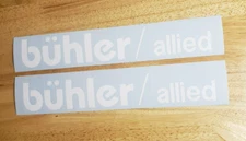 buhler allied  snow blower rotary cutter mower 10" DECAL STICKER  white (2) USA