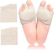 2pack For Man Women Fabric Metatarsal Pads Sleeve with Gel Sole Cushion Gift US