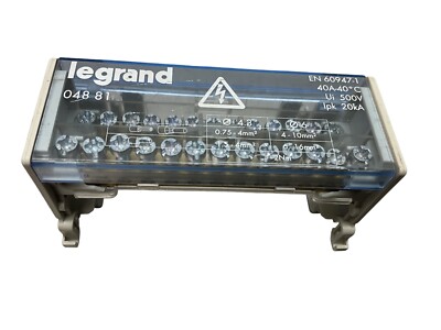 NEW TAKEOUT LEGRAND DISTRIBUTION BLOCK EN 60947-1 (048 81)