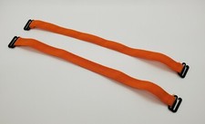 Decorative Fashion Bra Straps-Stretch Fabric in orange 13" long-handmade