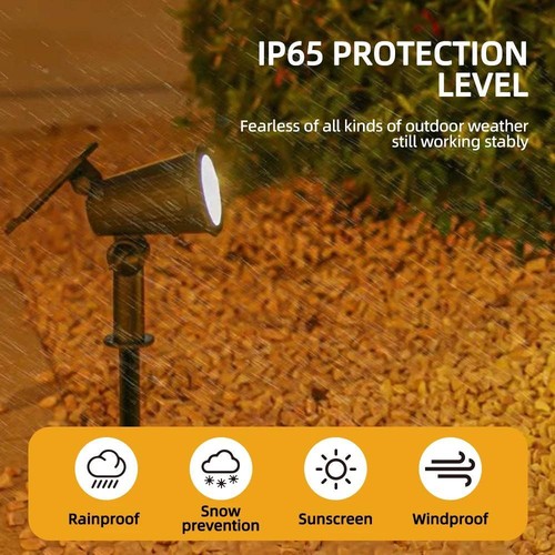 Rgb Solar Spot Lights 9 LED Waterproof Outdoor Garden Yard Landscape Tree Lamp - Picture 14 of 30
