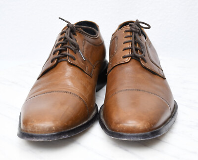 J. Murphy by Johnston & Murphy Oxfords Tan Leather Laced Up  display picture 2