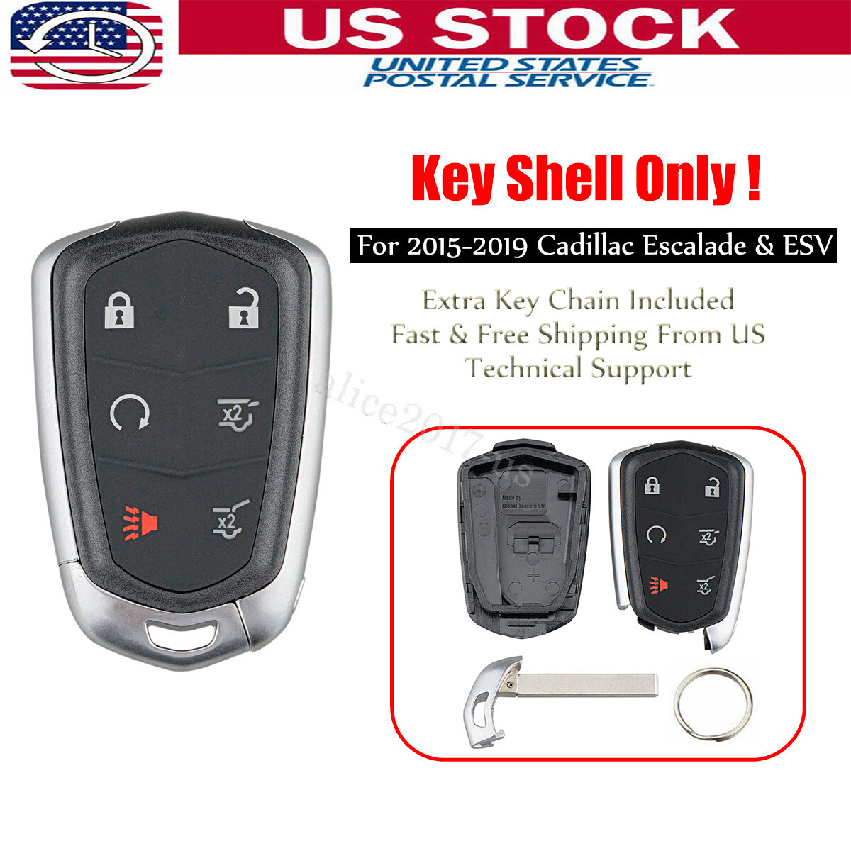 For 2015 2016 2017 2018 2019 Cadillac Escalade ESV Remote Key Fob.