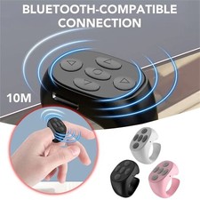 Wireless Bluetooth Ring Remote Control Fingertip Selfie Video Controller Phone
