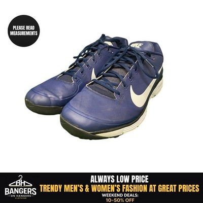 Nike Versatile Lunarlon Sneakers 880262-414 Men's 13 Blue White Sneakers 1868