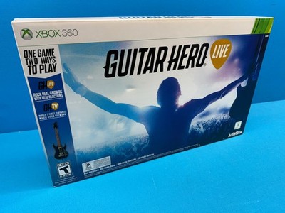 Microsoft XBOX 360 Guitar Hero Live Game & Guitar Bundle