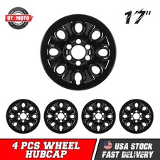4pcs 17 Hubcaps For 2005-2013 Chevy Silverado 1500 Matte Wheel Rims Cover