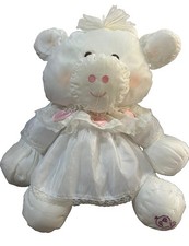 Fisher Price 1986 Vintage Puffalump White Cow 16" Nylon Plush Toy