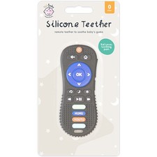 Remote Control Silicone Baby Teether - Soft Safe Teething Toy Easy Hold BPA Free