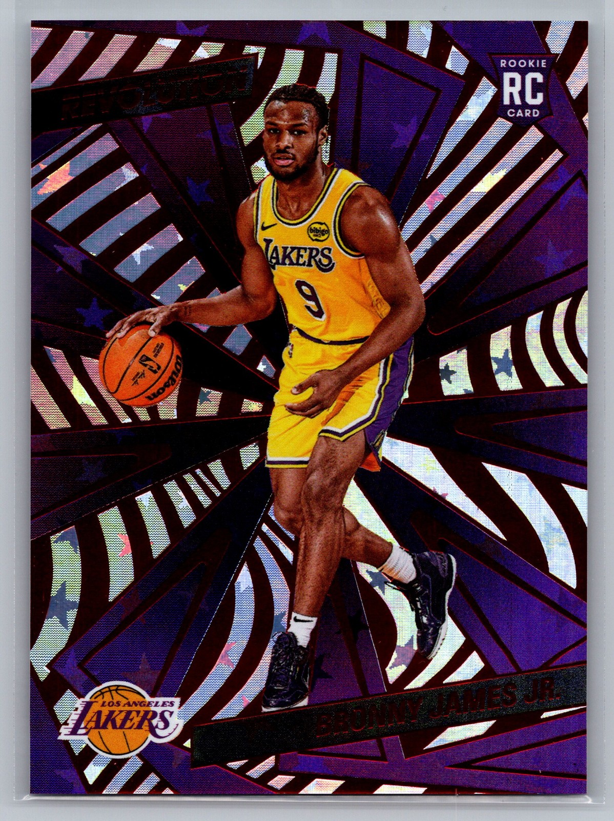 2024-25 Panini Revolution #118 Bronny James Jr. Red Astro #/299