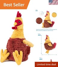 Exciting Squeaky Dog Chew Toy in Vibrant Crinkle Chicken Design for All Dogs