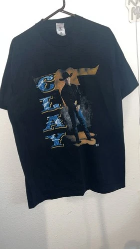 Vintage CLAY WALKER 90s T SHIRT ROCK TOUR SINGLE STICH conce 1990s vintage concert t-shirt, vintage, size XL, single stitch, B+ condition