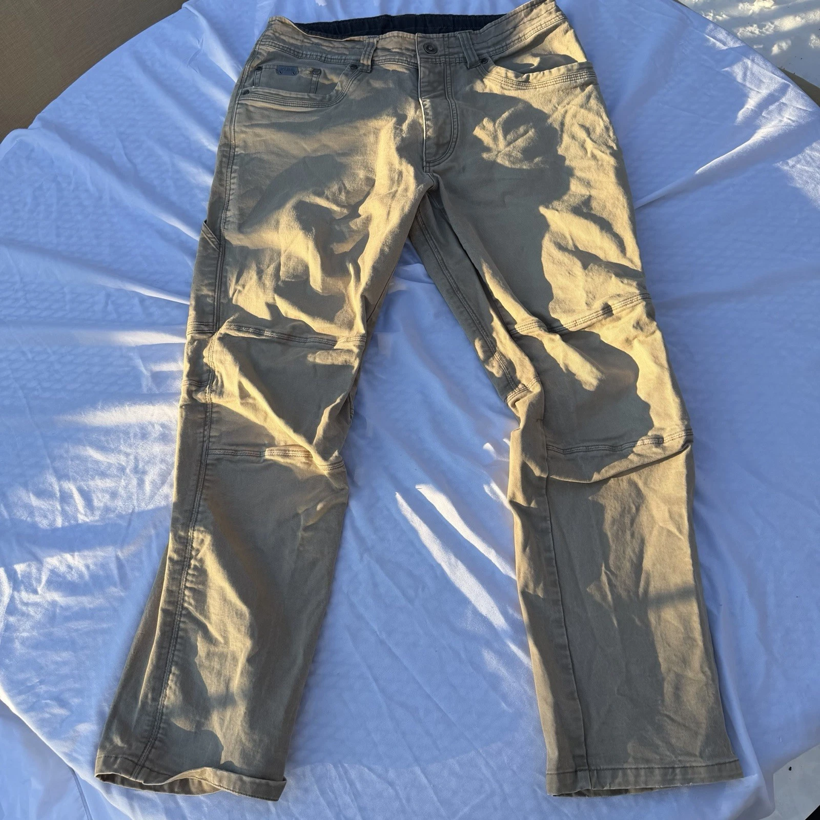 Kuhl Revolvr Pants Mens 34x30 Brown Khaki Outdoor Stretch Hiking Quick Dry