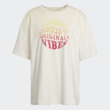 adidas Originals Womens Premium Boyfriend T-Shirt White HU1952 Oversized UK 4-20