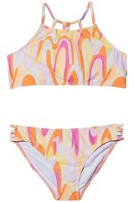 Seafolly Kid's Girls Summer Solstice Strappy Bikini Orange