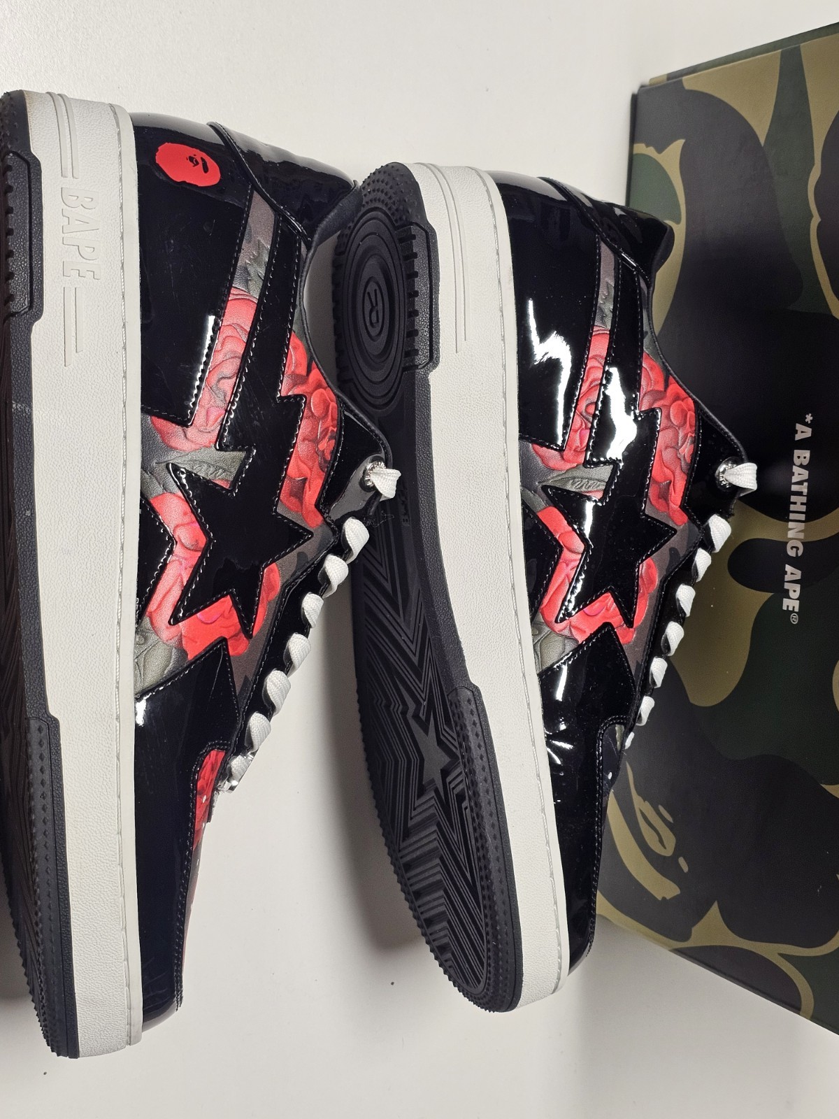 A Bathing Ape Bape Sta Icon Anti Social Social Club Black Sz 12 Sk8 Shoes image 4