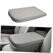 Center Console Cover for 2002-2012 Ram with Jump Seat Gray Leather with Pad
