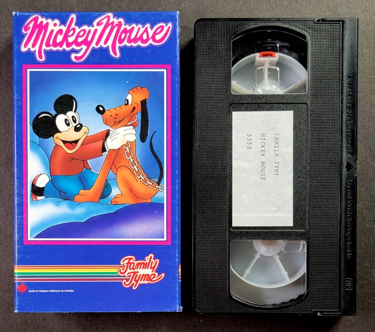 Mickey Mouse (VHS, 1988) Family Tyme 3353 Cartoons From 1933, 1946