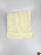 Carters Vintage Yellow Waffle Weave Nylon Trim Edge Baby Blanket