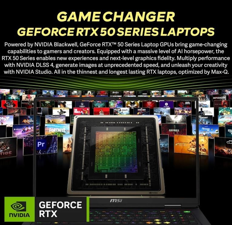 MSI Raider 18" QHD 240Hz , Intel Core Ultra 9 285HX, GeForce RTX 5 7