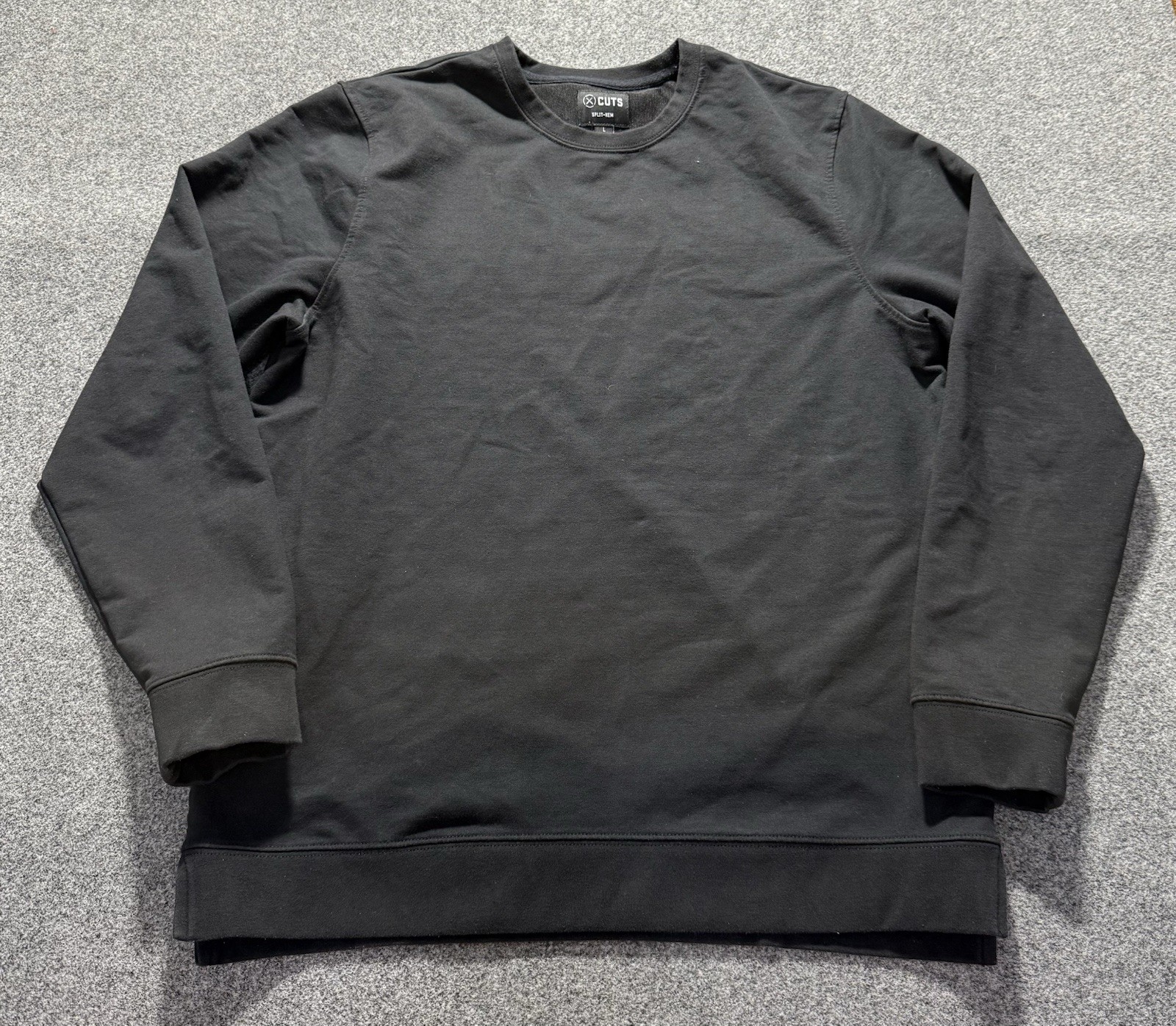 Cuts Clothing Hyperloop Split Hem Crewneck Sweats… - image 1