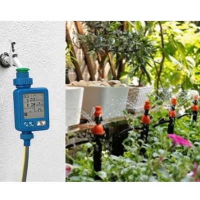Rain Sensor Water Timer Automatic Irrigation Controller Large Screen Garden