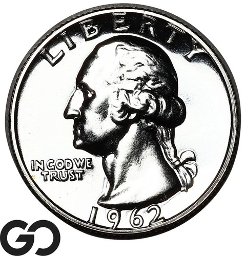 1962 Washington Quarter PROOF, Superb Gem PR++