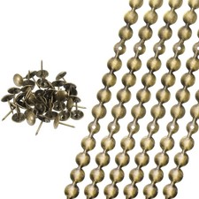 6 Pcs Upholstery Tacks Strips, 3.28ft Furniture Decorative Nails, Bronze