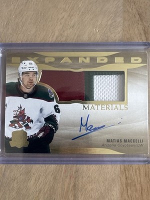 2022-23 Upper Deck The Cup Matias Maccelli Expanded Materials Auto Coyotes