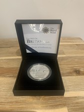 Royal Mint 2012 1oz Solid Silver Proof Britannia £2 Coin With Case Box And C.O.A