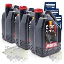 15 Liter Motul 8100 X-cess gen2 5W40 Motor&ouml;l MB 229.5 226.5 A3 B4 A40 SET