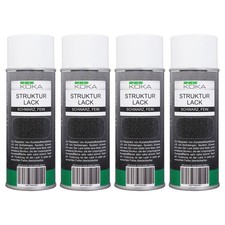 4x KOKA Struktur-Lack fein Kunststoff-Struktu...