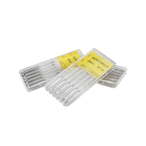 Dental Peeso Reamers/Gates Drills Endodontic Root Canal Engine Use 28/32mm #1-6 - Foto 12 di 25