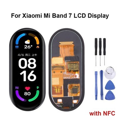 LCD Display For Xiaomi Mi Band 7 Screen Replacement Touch Digitizer With NFC