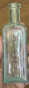 Antique Prof Low’s Medicated Worm Syrup  Bottle Philadelphia PA  5”