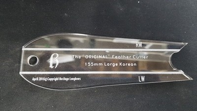 Federschneideschablone im koreanischen Stil - Pfeilherstellung. Fleching. Bogenschießen