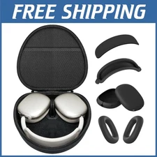 AirPods Max Storage Bag with Silicone Earpad Covers