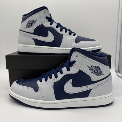 Nike Air Jordan 1 Mid Blue Void Pure Platinum Sneakers DQ8426-403