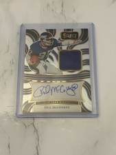 Phil McConkey 2024 Panini Select Signature Memorabilia Silver Prizm /199 Auto