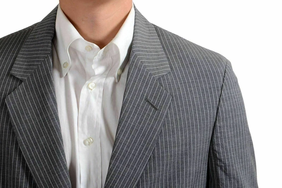 Blazer Abrigo Deportivo Maison Martin Margiela Para Hombre Lana Rayas EE. UU. 38 IT 48 Foto 3 de 4