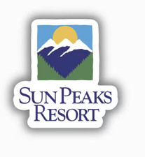 Sun Peaks Ski Resort Vinyl Printed Sticker