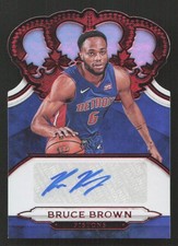2018-19 Panini Crown Royale Bruce Brown Auto Crown Autographs Rookies Red #/99
