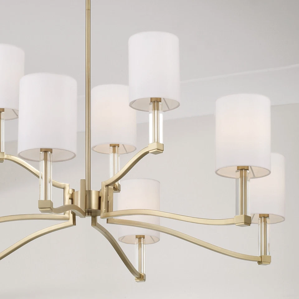 Lámpara de araña Capital Lighting 457091-715 Ingrid 9 luces 40" W - latón Foto 4 de 4