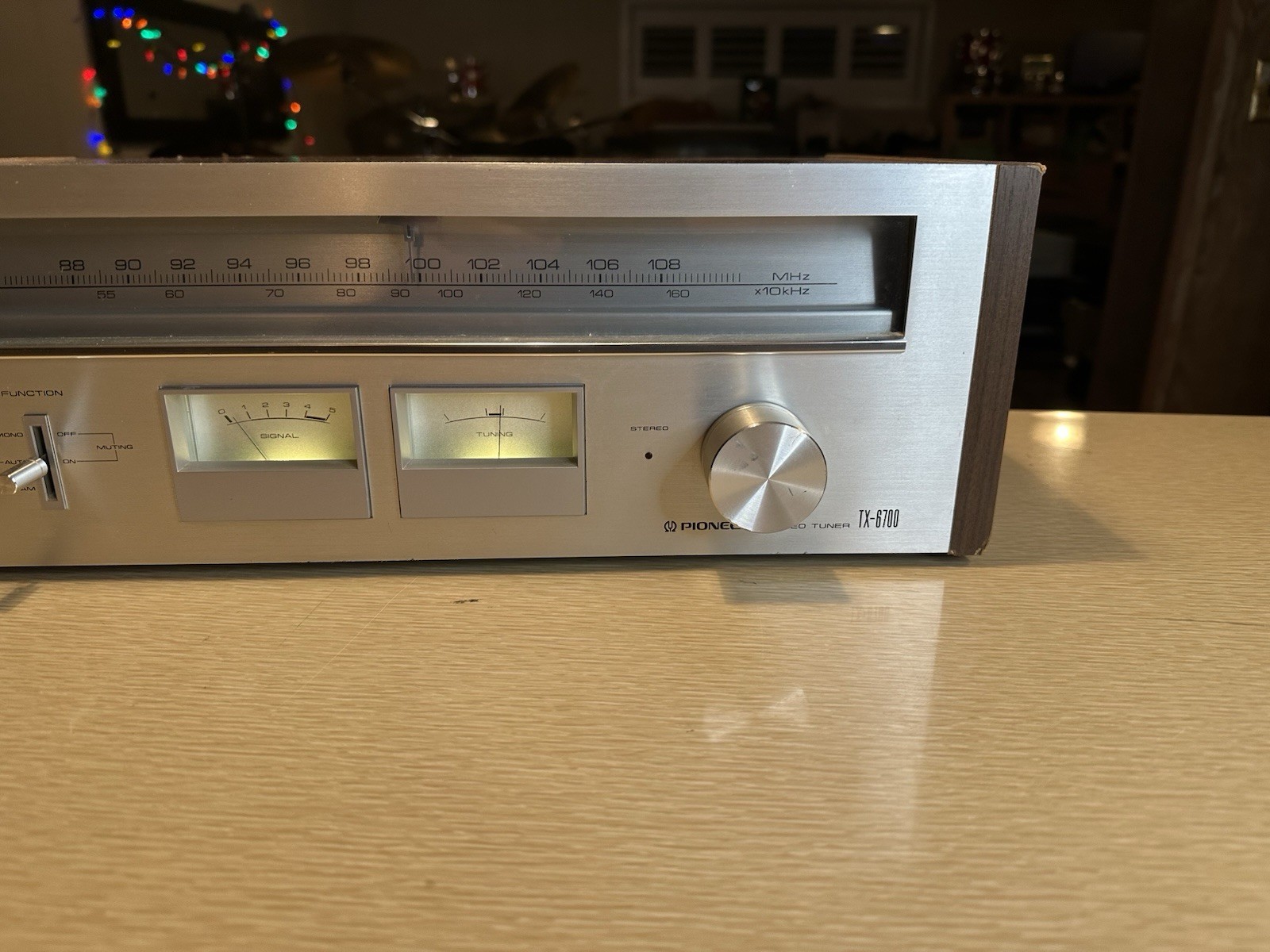 Vintage Pioneer TX-6700 AM/FM Stereo Tuner Wood Silver - *Serviced* Beauty!🎶