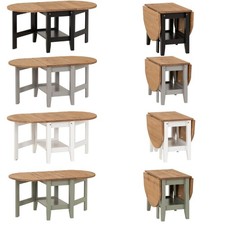 Compact Drop Leaf Coffee Table Small Space Apartment Sofa Side End Table Storage