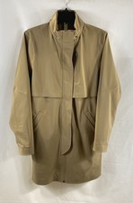 lululemon Women's Tan Technical Trench Parka Full Zip Water Repellent Size 6