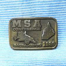 MSA Conference Sacramento 1989 Belt Buckle Maintenance Superintendents  .GTA671