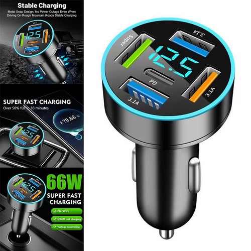 Chargeur de voiture compatible universelle charge tout appareil avec technologie - Photo 23 sur 24