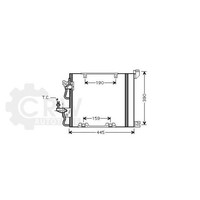AVA Quality Cooling Kondensator Klimaanlage Mit Trockner FüR Opel Astra H